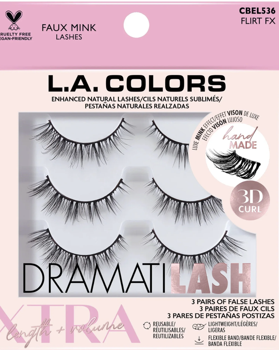 L.A. Colors Dramatilash Faux Mink Lashes - Flirt Fx